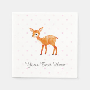 Fawn Party Decor Paper Napkins Serviette