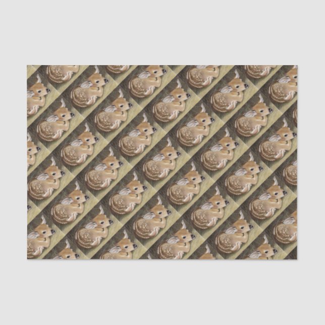 Fawn Seidenpapier (Vorderseite)