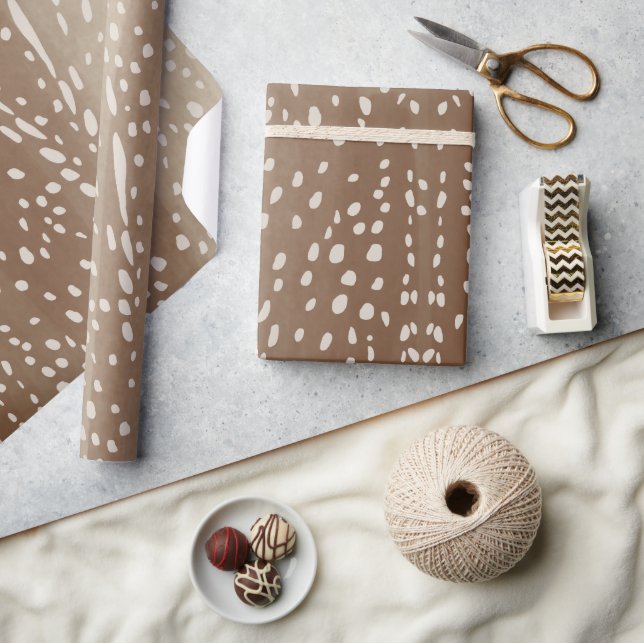 Fawn Spots Baby Deer Animal Print Muster Geschenkpapier (Kunsthandwerk)