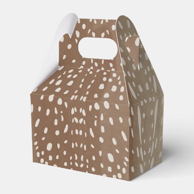 Fawn Spots Baby Deer Animal Print Muster Geschenkschachtel (Vorderseite)