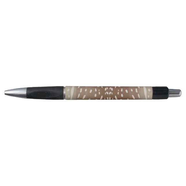 Fawn Spots Baby Deer Animal Print Muster Kugelschreiber (Vorderseite)