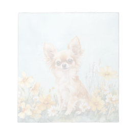 Fawn & White Chihuahua - 5,5" x 6" Notepad Notizblock