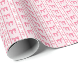 Fawns and Hydrangeas Wrapping Paper Geschenkpapier