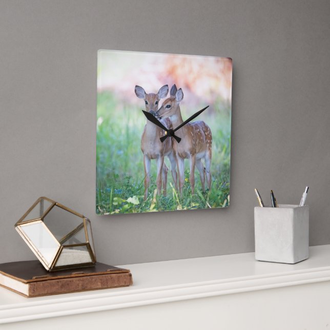Fawns Quadratische Wanduhr (Büro)