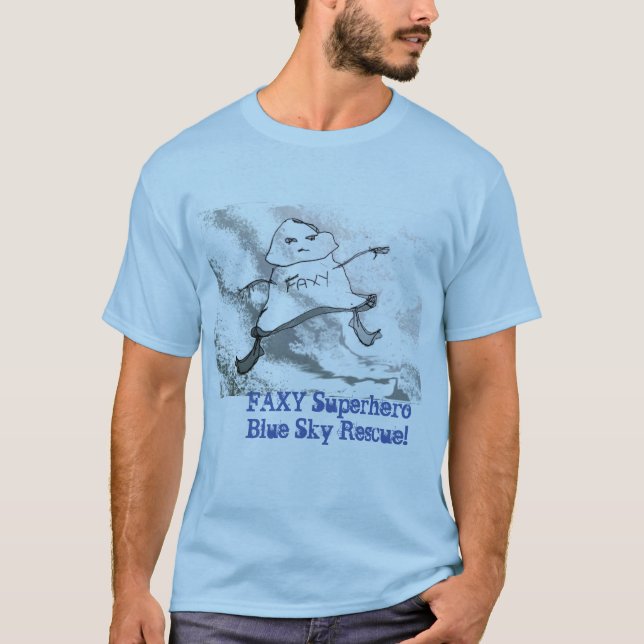 FAXY SuperHero Blue Sky Rescue ©2020Annabelle Echo T-Shirt (Vorderseite)