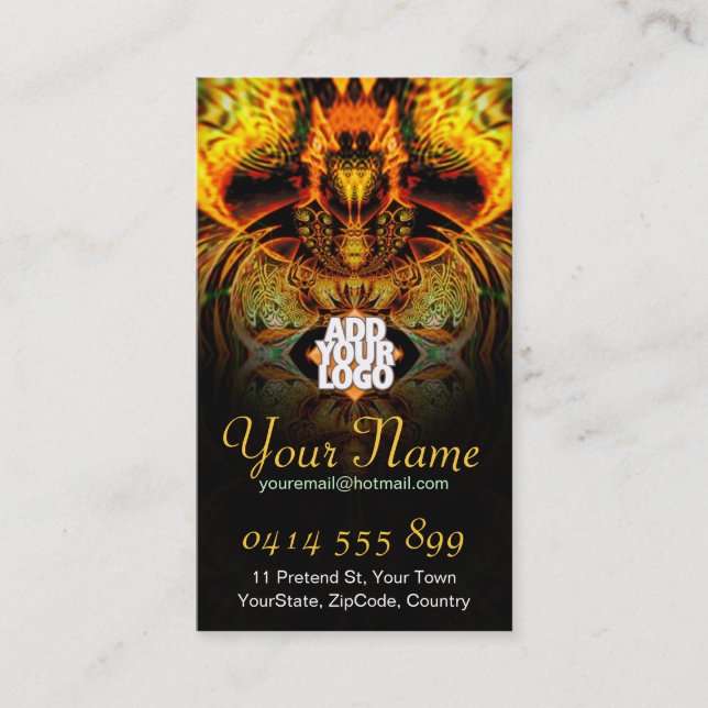 Fayariaz Fraktal Business Card Visitenkarte (Vorderseite)