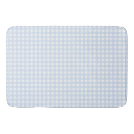 Faye and Lauren Light Blue Gingham Badematte
