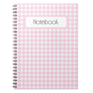 Faye et Lauren Pink En vichy Carnet photo Spiral