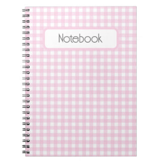 Faye et Lauren Pink En vichy Carnet photo Spiral