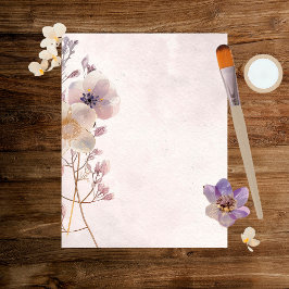 Faye Floral Scrapbook Paper