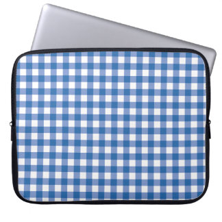 Faye & Lauren Blue Gingham Laptopschutzhülle