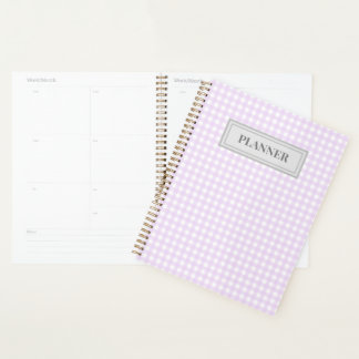 Faye & Lauren Pastel Purple En vichy Planificateur