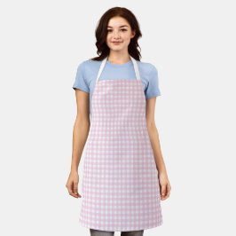 Faye & Lauren Pink Gingham Schürze