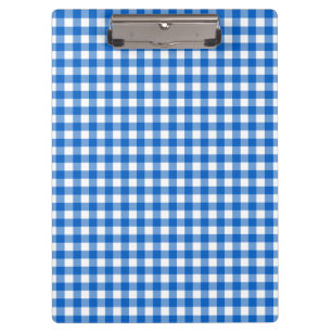 Faye und Laure Blue Gingham Klemmbrett