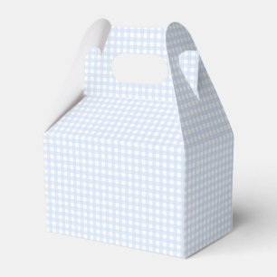 Faye und Lauren Blau Pastell Gingham Geschenkschachtel