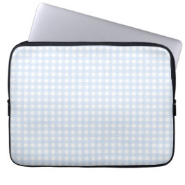 Faye und Lauren Blue Gingham Laptopschutzhülle