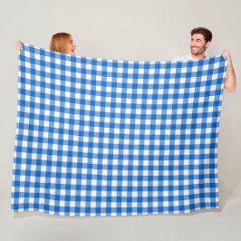Faye und Lauren Blue Kariert Fleecedecke