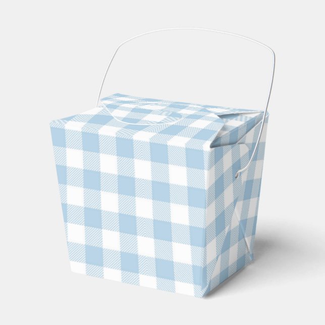 Faye und Lauren Blue Kariert Geschenkschachtel (Vorderseite)