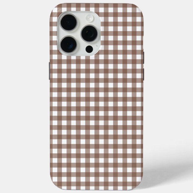 Faye und Lauren Brown Gingham Case-Mate iPhone Hülle (Rückseite)