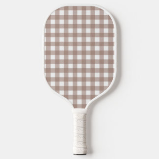 Faye und Lauren Brown Gingham Pickleball Schläger