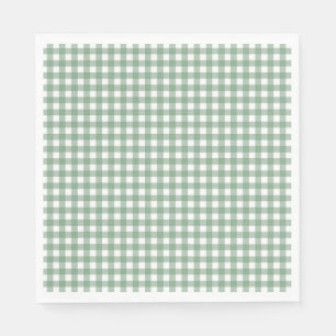 Faye und Lauren Fall Green Gingham Serviette