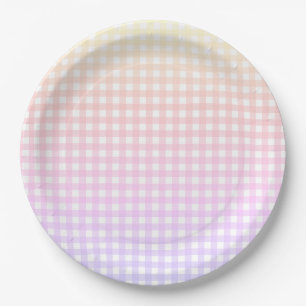 Faye und Lauren Ipanema Gingham Paper Tellers Pappteller