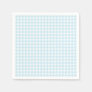 Faye und Lauren Light Blue Gingham Serviette