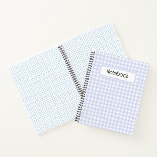 Faye und Lauren Lila Gingham Notizbuch