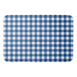 Faye und Lauren Navy Blue Kariert Badematte