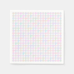 Faye und Lauren Pastel Gingham Mehrfarbig Serviette