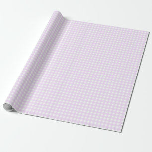 Faye und Lauren Pastel Lila Gingham Geschenkpapier