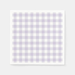 Faye und Lauren Pastel Lila Kariert Serviette