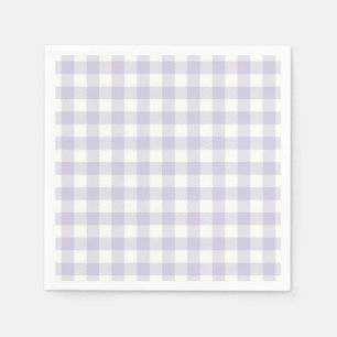Faye und Lauren Pastel Lila Kariert Serviette