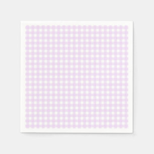 Faye und Lauren Pastell Lila Gingham Serviette