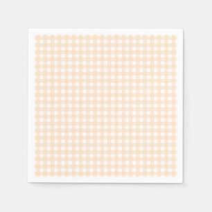 Faye und Lauren Peach Gingham Serviette