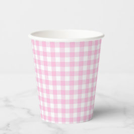 Faye und Lauren Pink Kariert Pappbecher