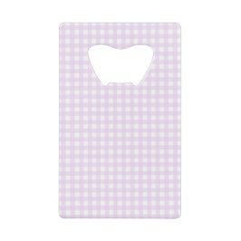 Faye und Lauren Stainless Steel Gingham Geldbeutel Flaschenöffner