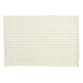 Faye Yellow Gingham Kissenbezug