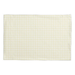 Faye Yellow Gingham Kissenbezug