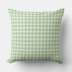 FayeandLauren Classic Green Buffalo Kariertes Must Kissen