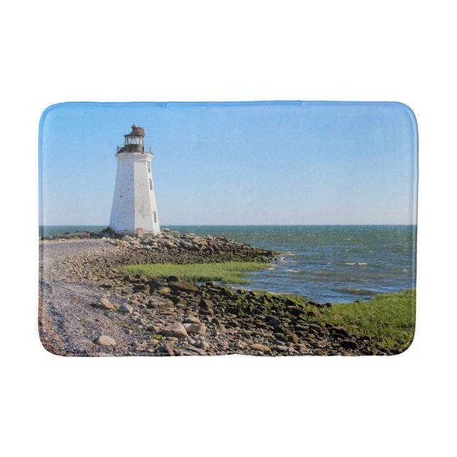 Fayerweather Island Lighthouse, Connecticut Badematte (Vorderseite)