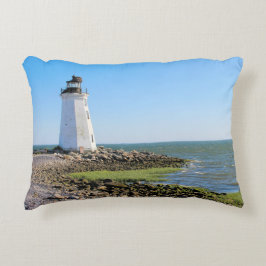 Fayerweather Island Lighthouse, Connecticut Zierkissen