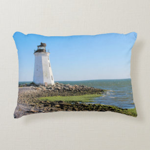 Fayerweather Island Lighthouse, Connecticut Zierkissen