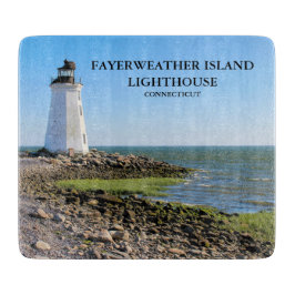 Fayerweather Island Lighthouse CT Cutting Board Schneidebrett