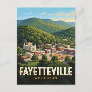 Fayetteville Arkansas Ozark-Gebirgs-Reise Postkarte