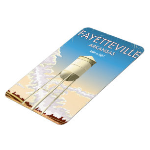 Fayetteville Arkansas Reiseposter Magnet
