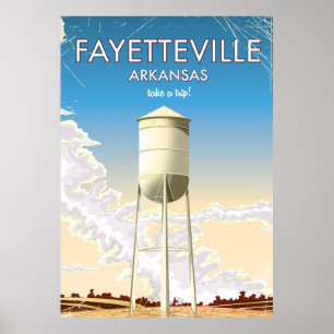 Fayetteville Arkansas Reiseposter Poster