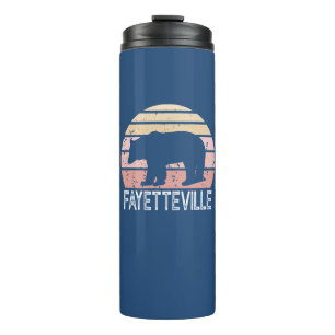Fayetteville Arkansas Retro Bär Thermosbecher