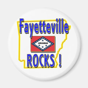 Fayetteville-Felsen! (Blau) Magnet