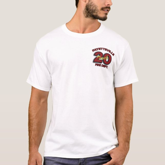 Fayetteville-Feuerwehr-Leiter 20 T-Shirt (Vorderseite)